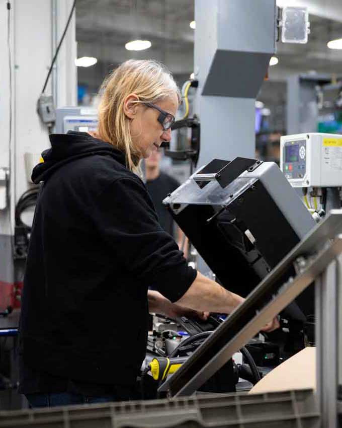 Assembly Station Female Employee Portrait Assembly Station Female Employee Portrait